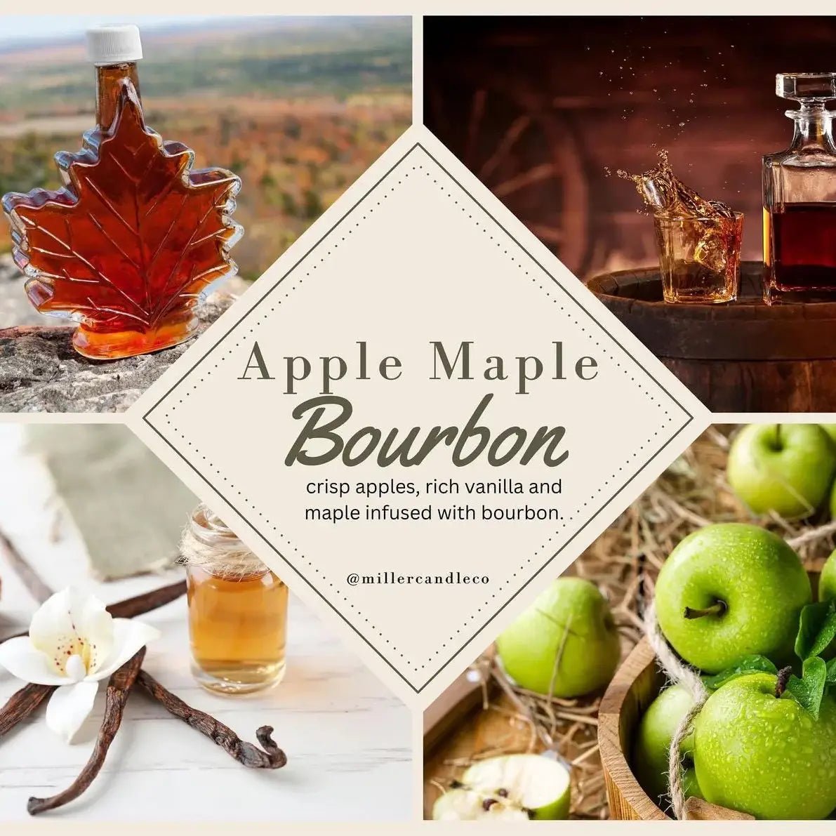 Apple Maple Bourbon - Goat Milk + Honey Lotion - Miller Candle Co.