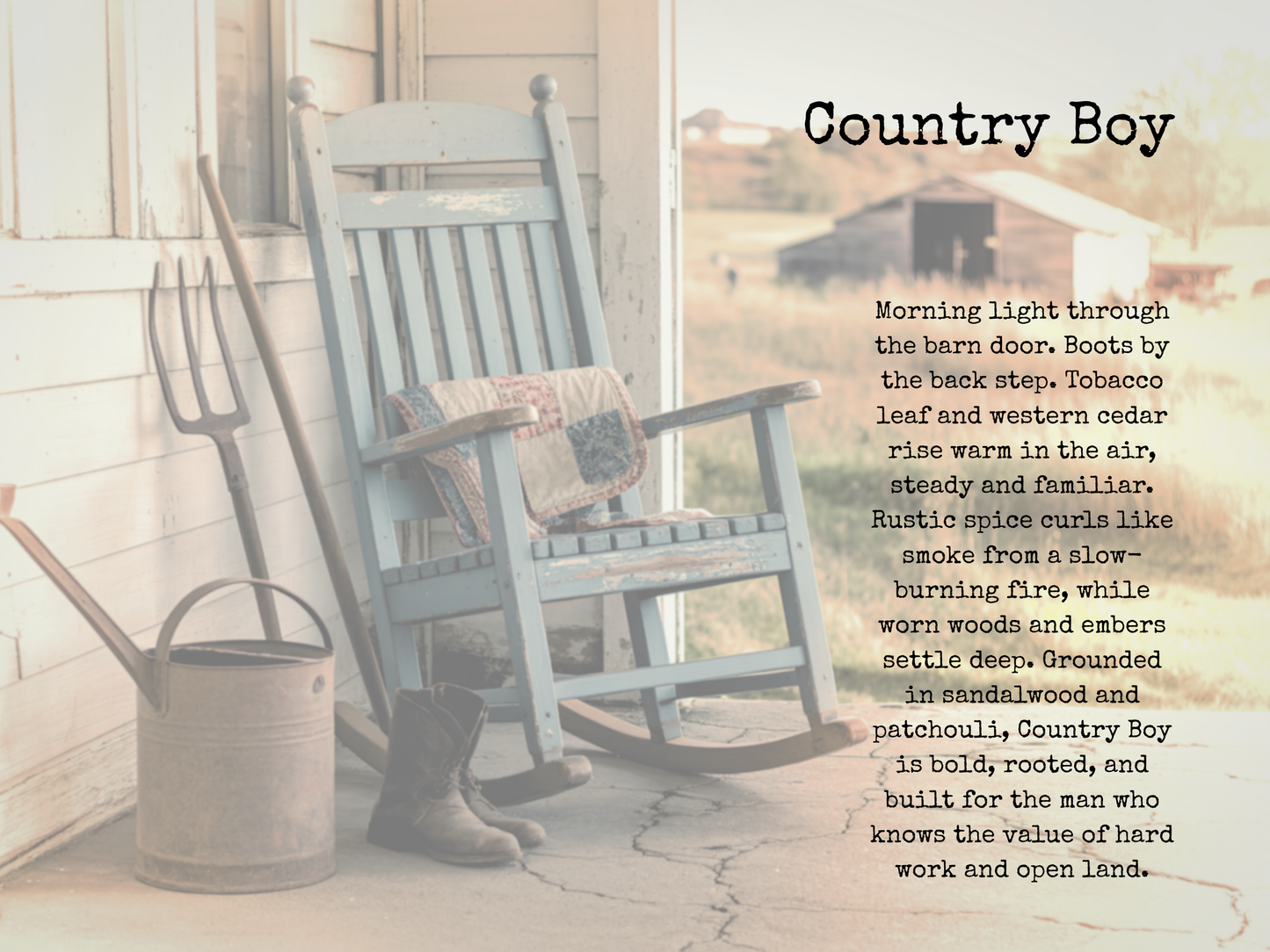 Country Boy Room Spray