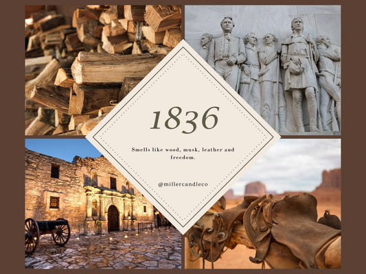 Texas 1836 Candle - MillerCandleCo.