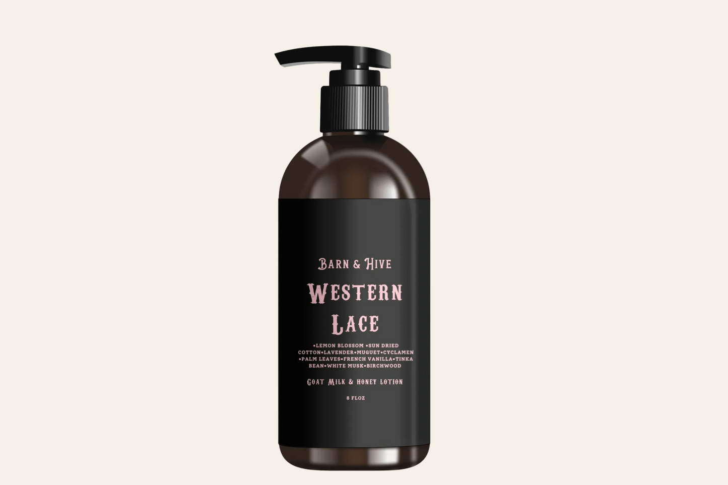 Western Lace — Goat Milk + Honey Lotion - Miller Candle Co.