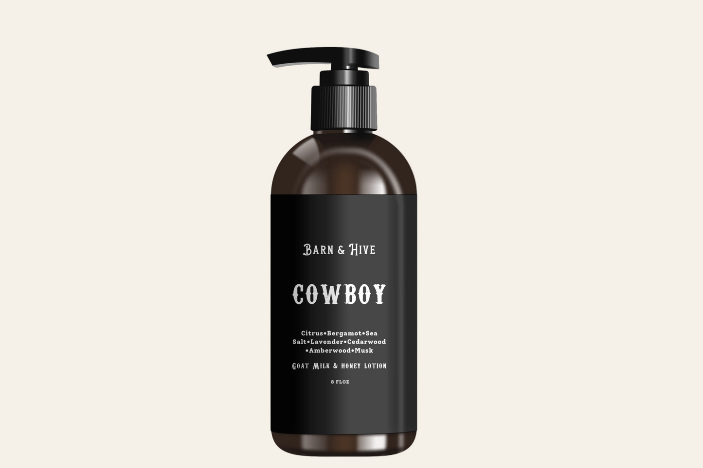 Cowboy-Goat Milk +Honey Lotion