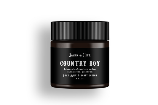 Country Boy - Goat Milk + Honey Lotion - Miller Candle Co.