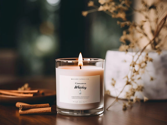 Cinnamon Whiskey Candle - MillerCandleCo.
