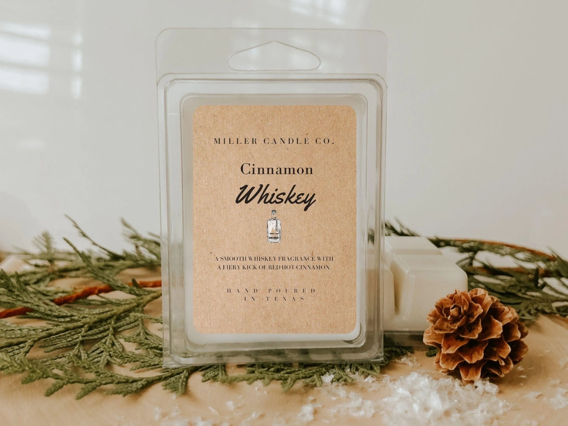 Cinnamon Whiskey Wax Melts - MillerCandleCo.
