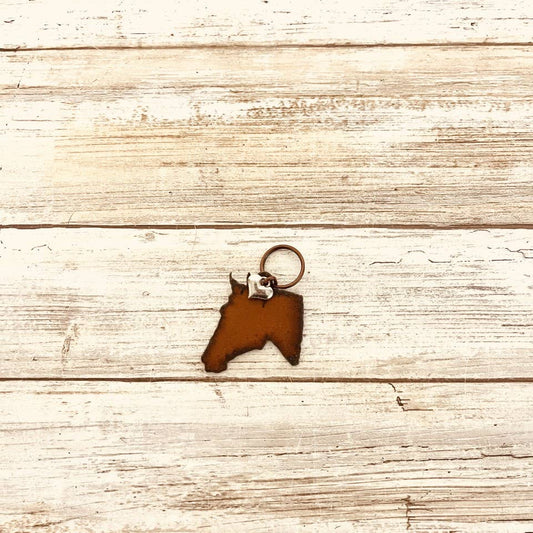 Horse Head Rustic Metal Keychain — Universal Ironworks USA - MillerCandleCo.