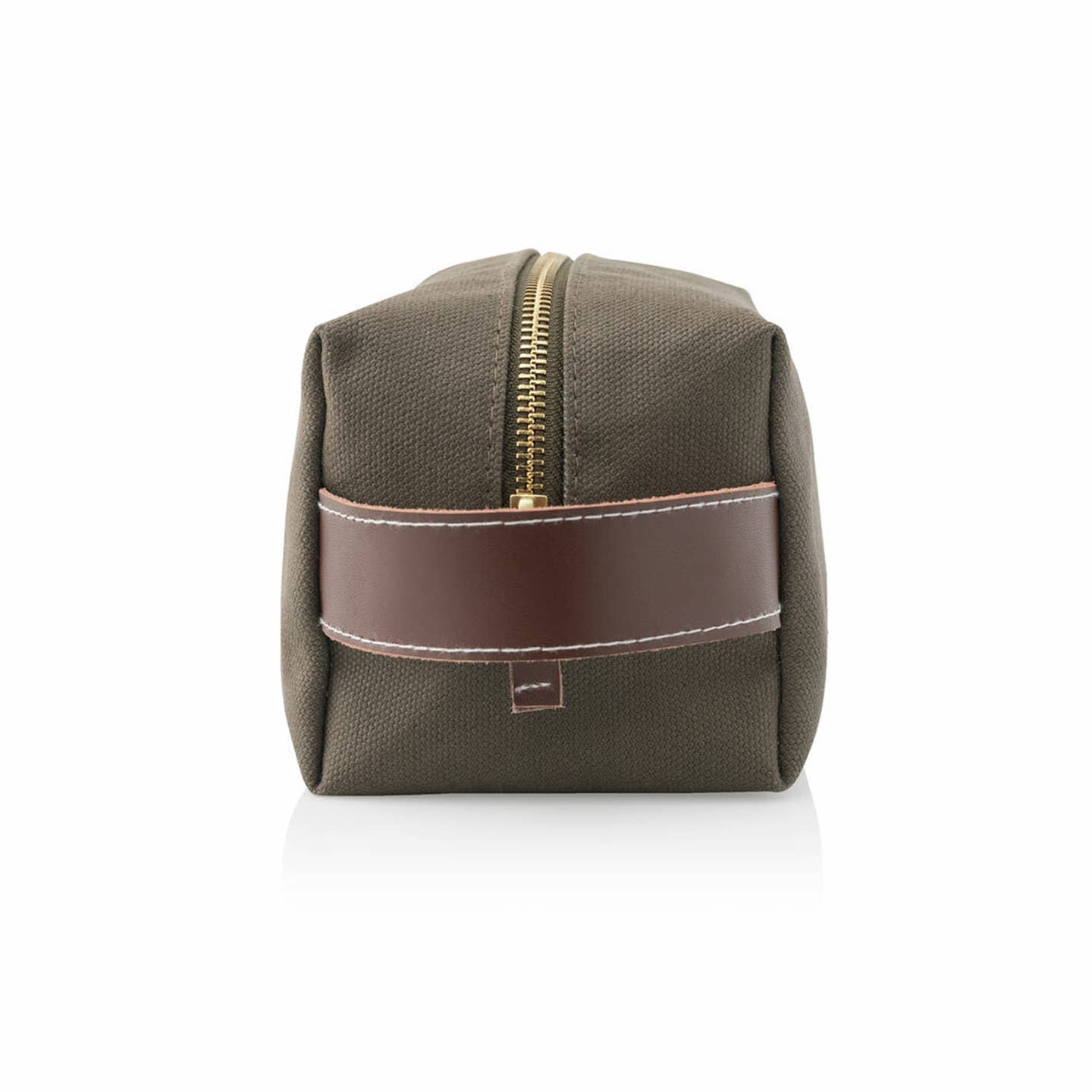 Light Brown Canvas Dopp Kit - MillerCandleCo.