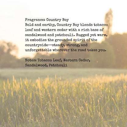Country Boy Car Diffuser - MillerCandleCo.