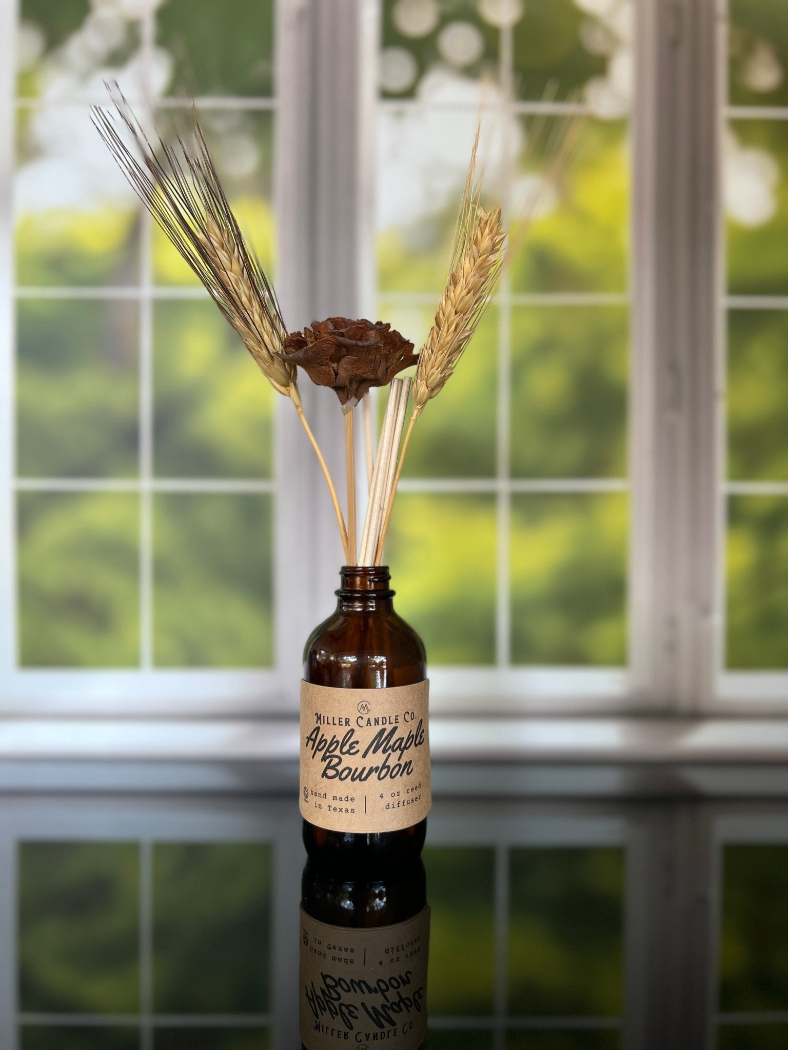 Apple Maple Bourbon Reed Diffuser - Limited Fall Collection - MillerCandleCo.