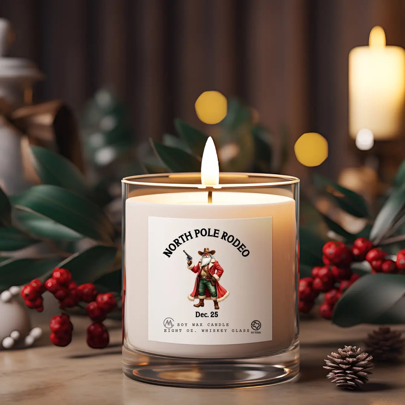 North Pole Rodeo Candle - Limited Winter Collection - MillerCandleCo.