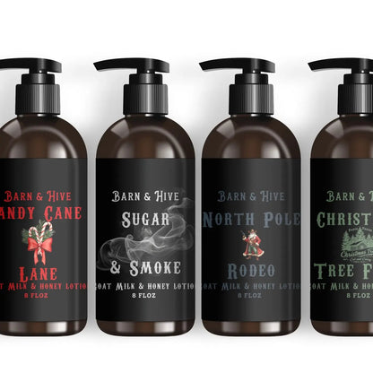Candy Cane Lane Goat Milk & Honey Lotion - ❄️ Limited Winter Collection - MillerCandleCo.