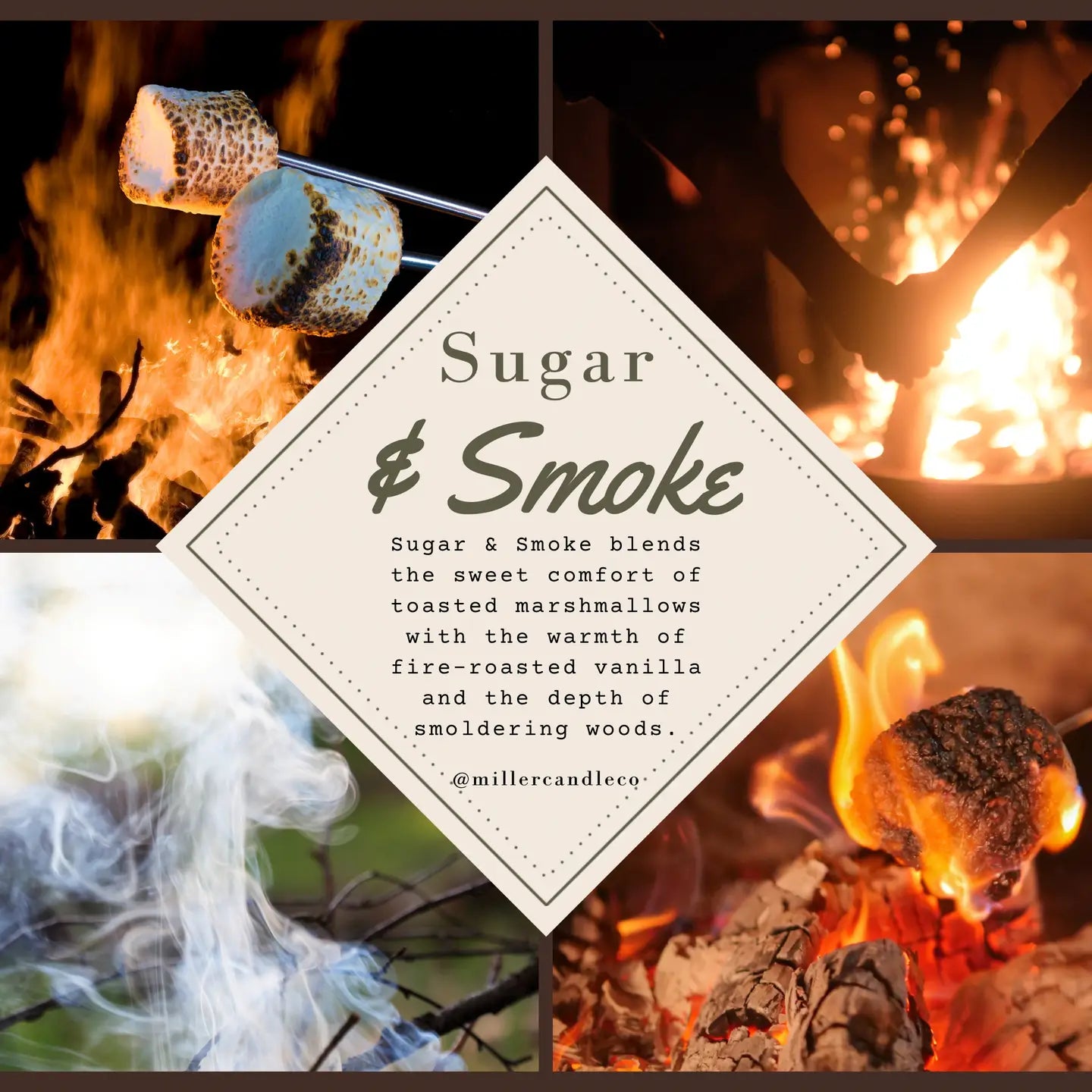 Sugar & Smoke Candle - Limited Winter Collection - MillerCandleCo.