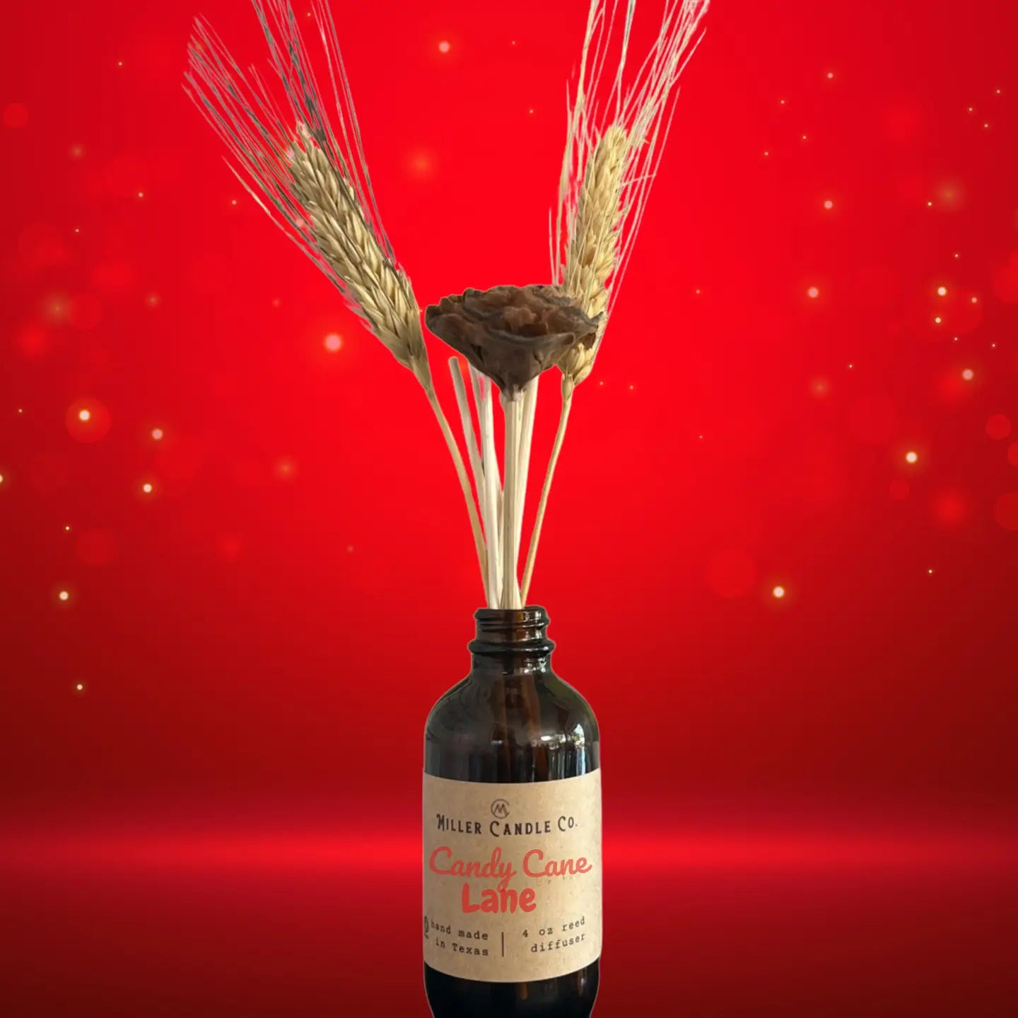 Candy Cane Lane Reed Diffuser - Limited Winter Collection - MillerCandleCo.