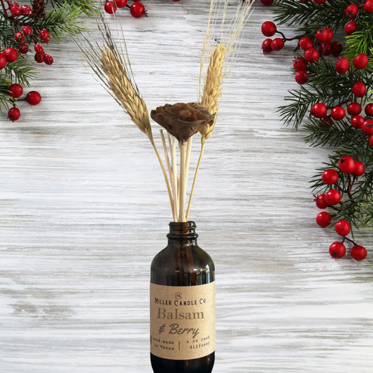 Balsam & Berry Reed Diffuser - Limited Winter Collection - MillerCandleCo.