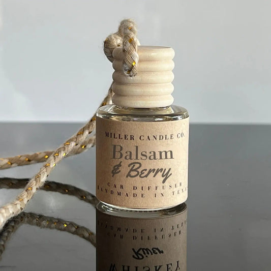 Balsam & Berry Car Diffuser - Limited Winter Collection - MillerCandleCo.