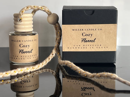 Cozy Flannel Car Diffuser - MillerCandleCo.