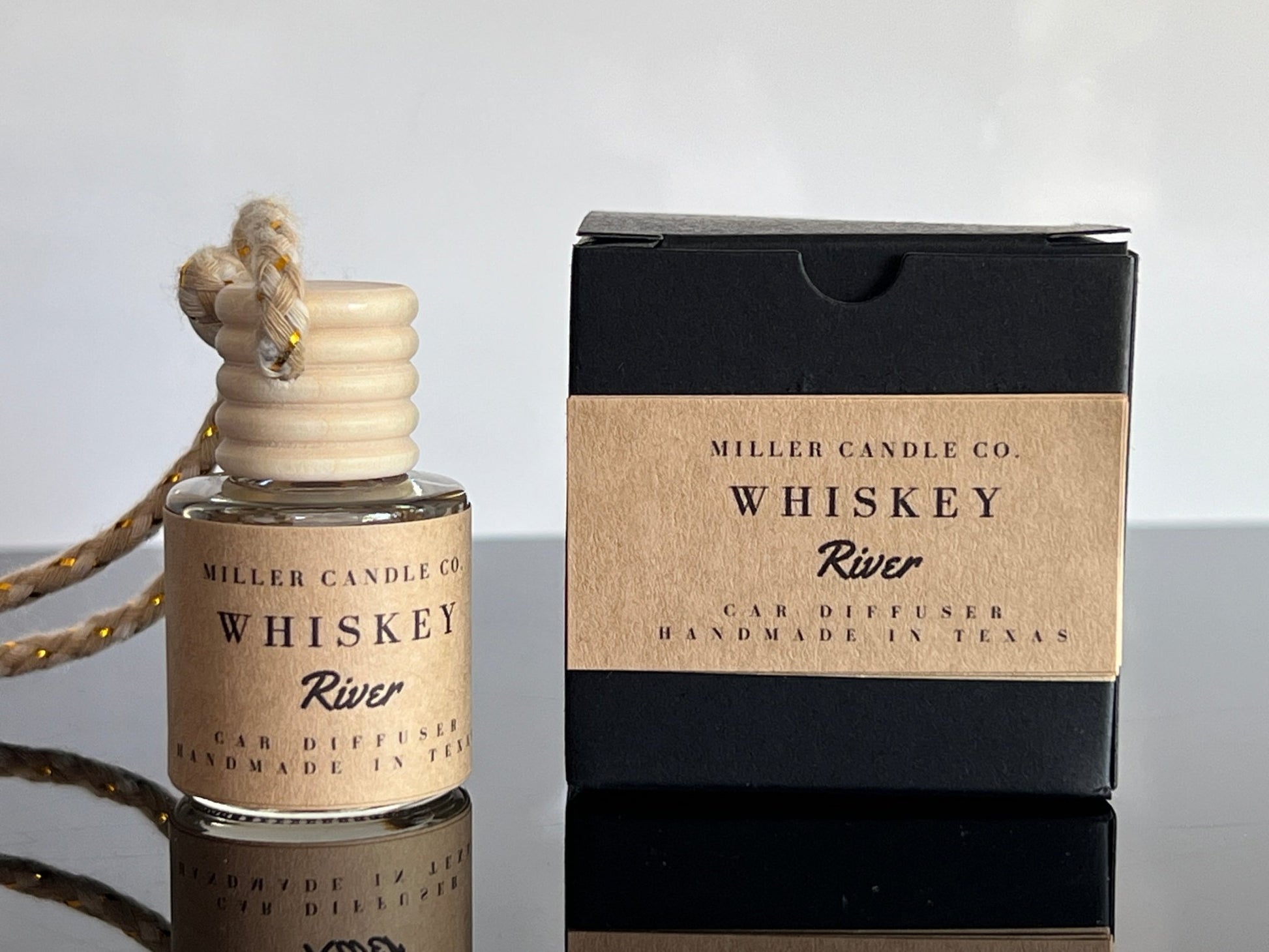 Whiskey River Car Diffuser - MillerCandleCo.