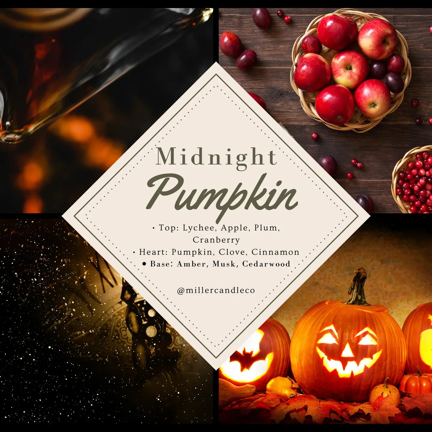 Midnight Pumpkin — Goat Milk & Honey Lotion - Miller Candle Co.