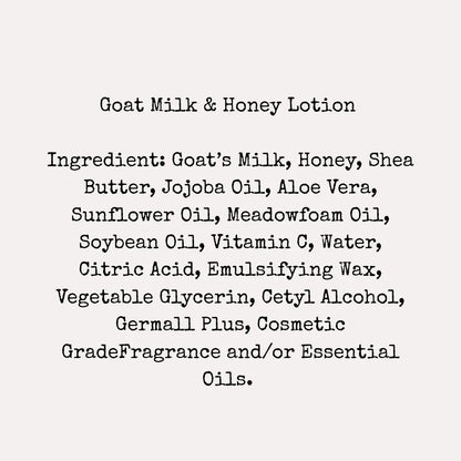 Cozy Flannel-Goat Milk + Honey Lotion