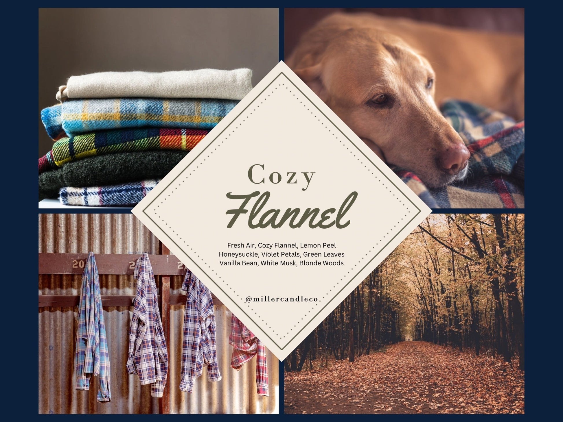 Cozy Flannel Reed Diffuser - MillerCandleCo.