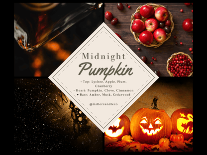 Midnight Pumpkin Car Diffuser - Limited Fall Collection - MillerCandleCo.
