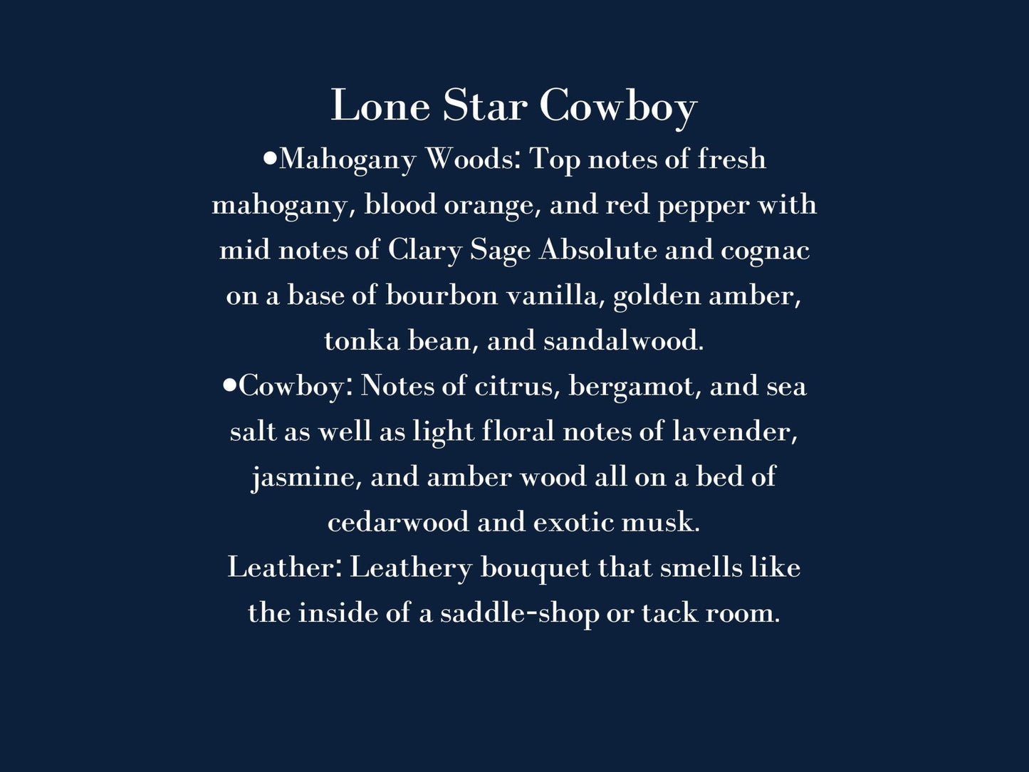 Lone Star Cowboy Candle - MillerCandleCo.