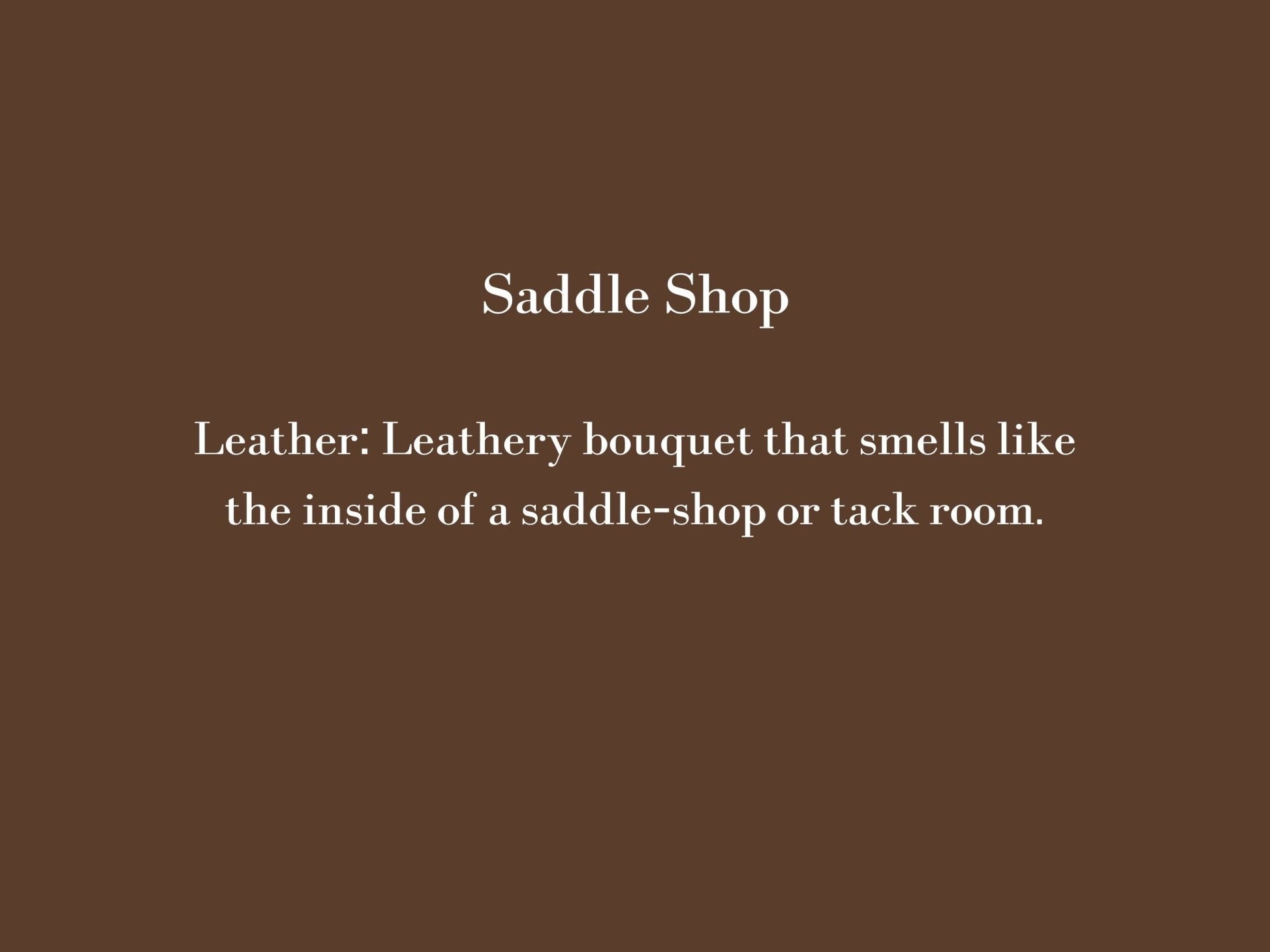 Saddle Shop Candle - MillerCandleCo.