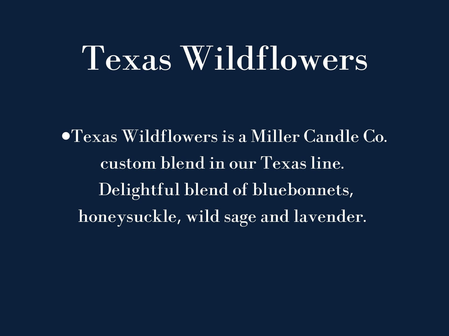 Texas Wildflowers Wax Melts - MillerCandleCo.