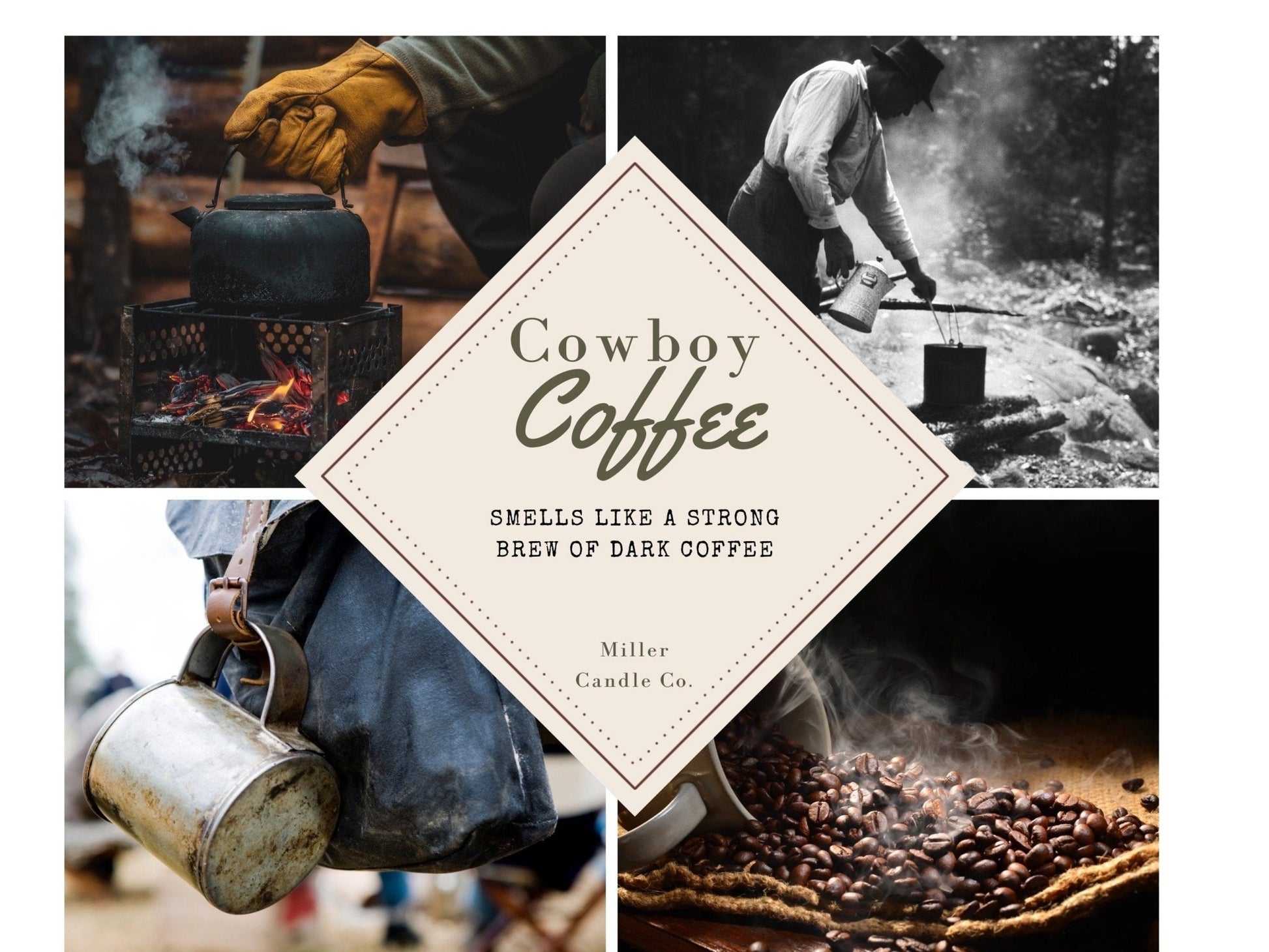 Cowboy Coffee Candle - Limited Winter Collection - MillerCandleCo.