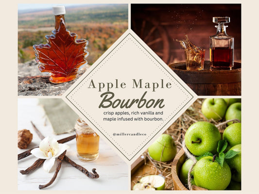 Apple Maple Bourbon Wax Melts - Limited Fall Collection - MillerCandleCo.