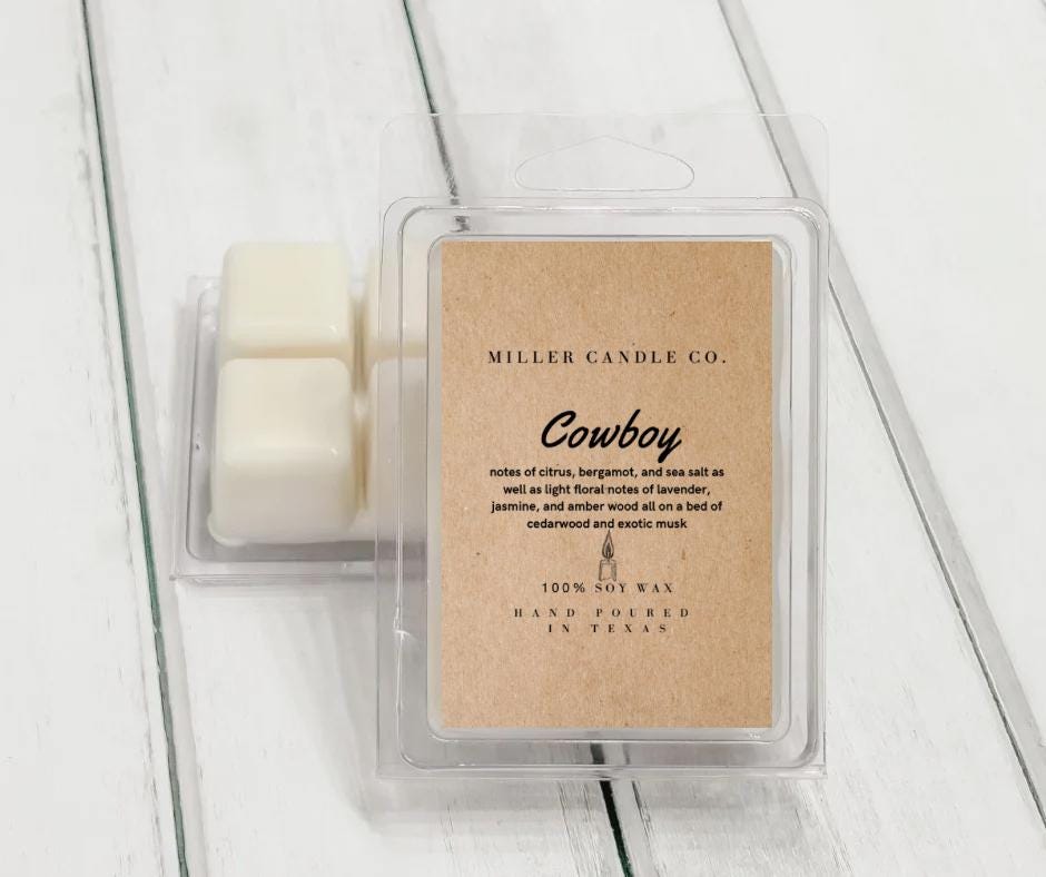 Cowboy Wax Melts - MillerCandleCo.