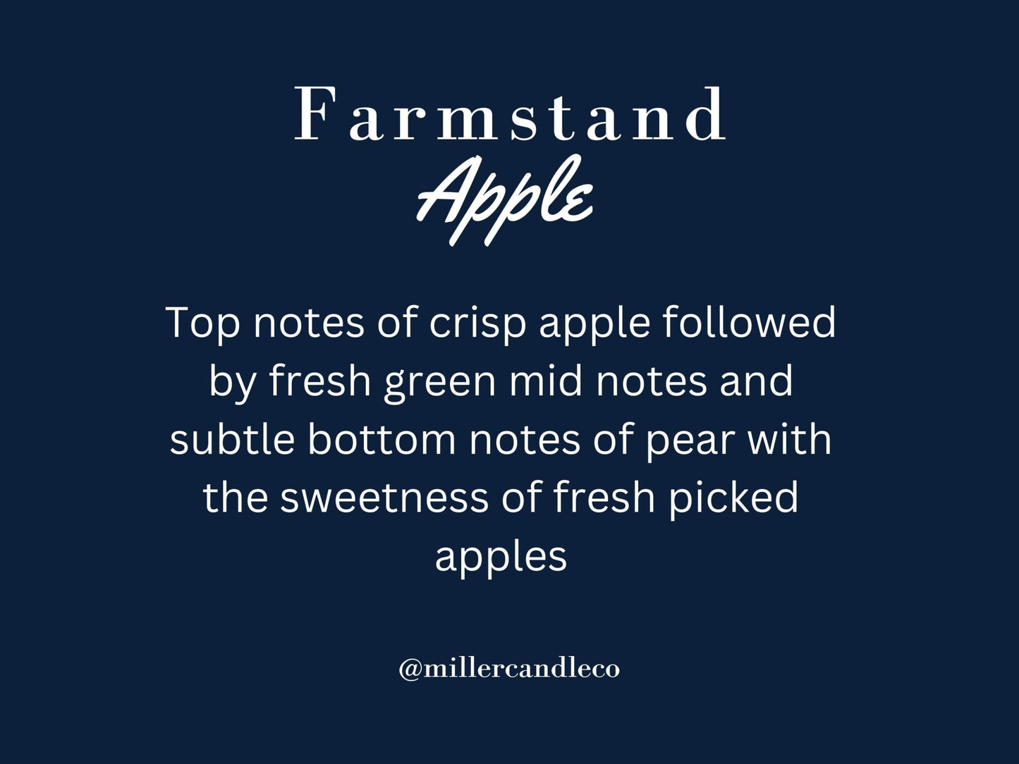 Farmstand Apple Wax Melts - MillerCandleCo.