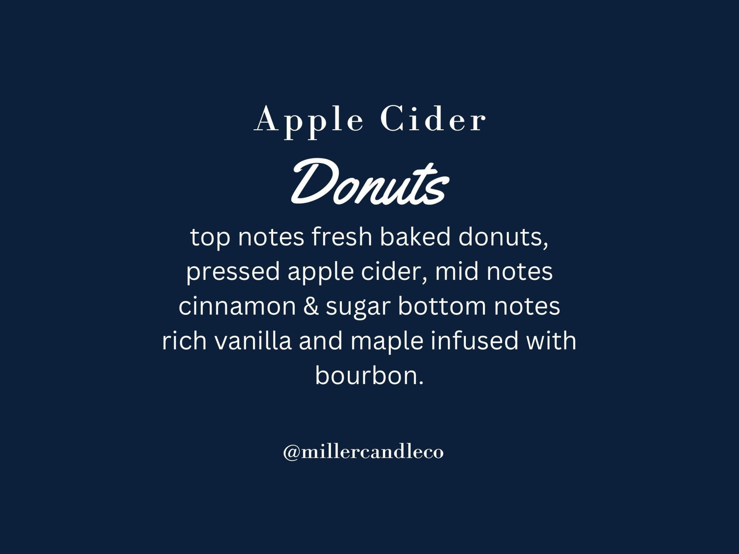 Apple Cider Donuts Candle - MillerCandleCo.
