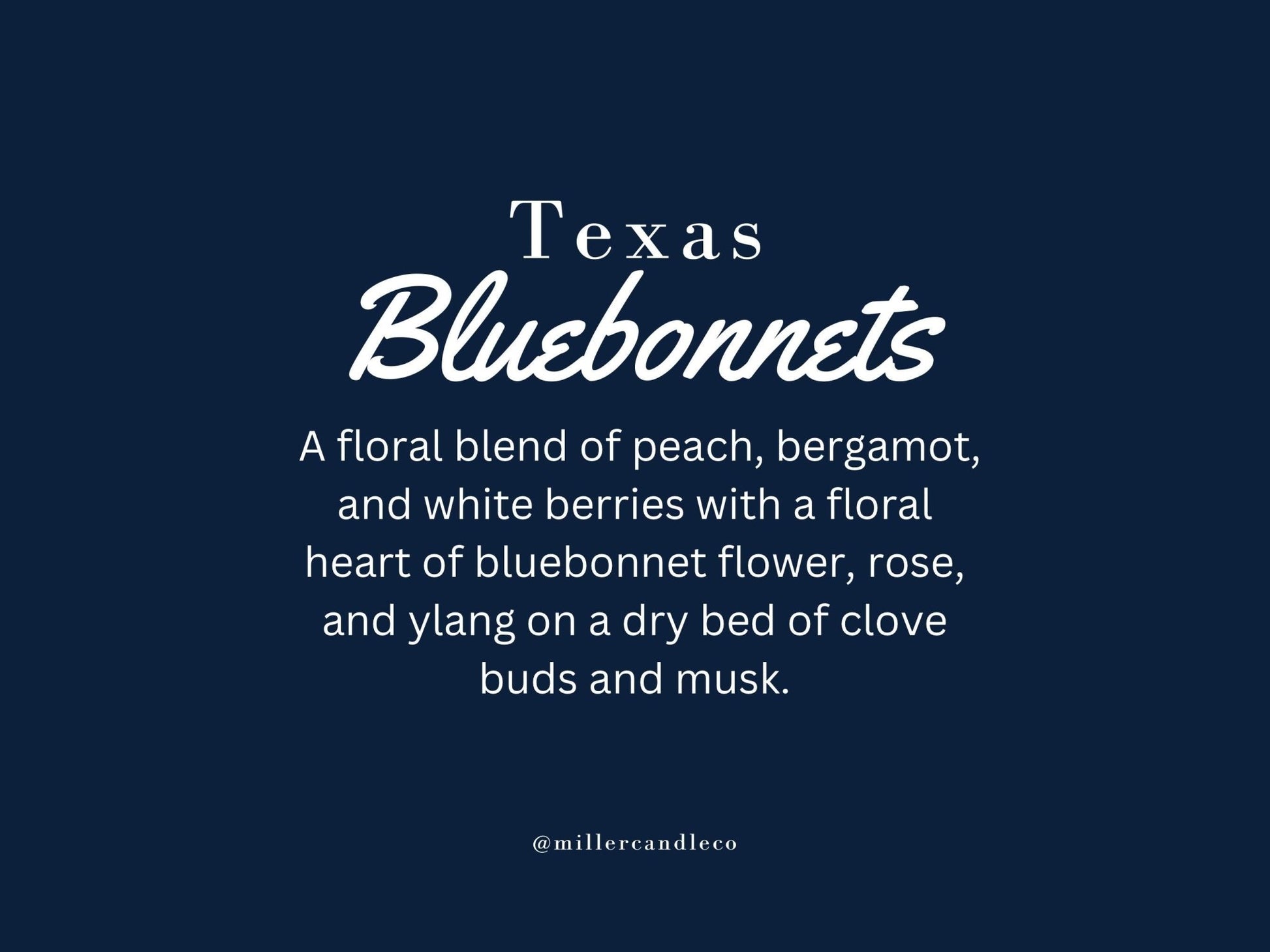 Texas Bluebonnets Candle - MillerCandleCo.