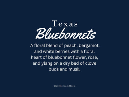 Texas Bluebonnets Candle - MillerCandleCo.