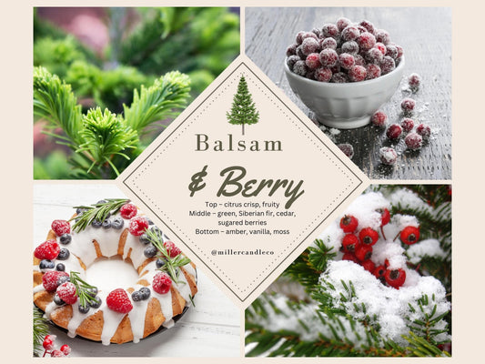 Balsam & Berry Wax Melts   - Limited Winter Collection - MillerCandleCo.
