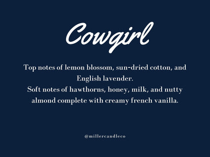 Cowgirl Candle - MillerCandleCo.