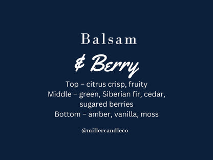 Balsam & Berry Candle - MillerCandleCo.