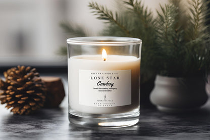 Lone Star Cowboy Candle - MillerCandleCo.
