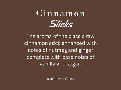 Cinnamon Sticks Candle - Limited - Time Winter Collection - MillerCandleCo.