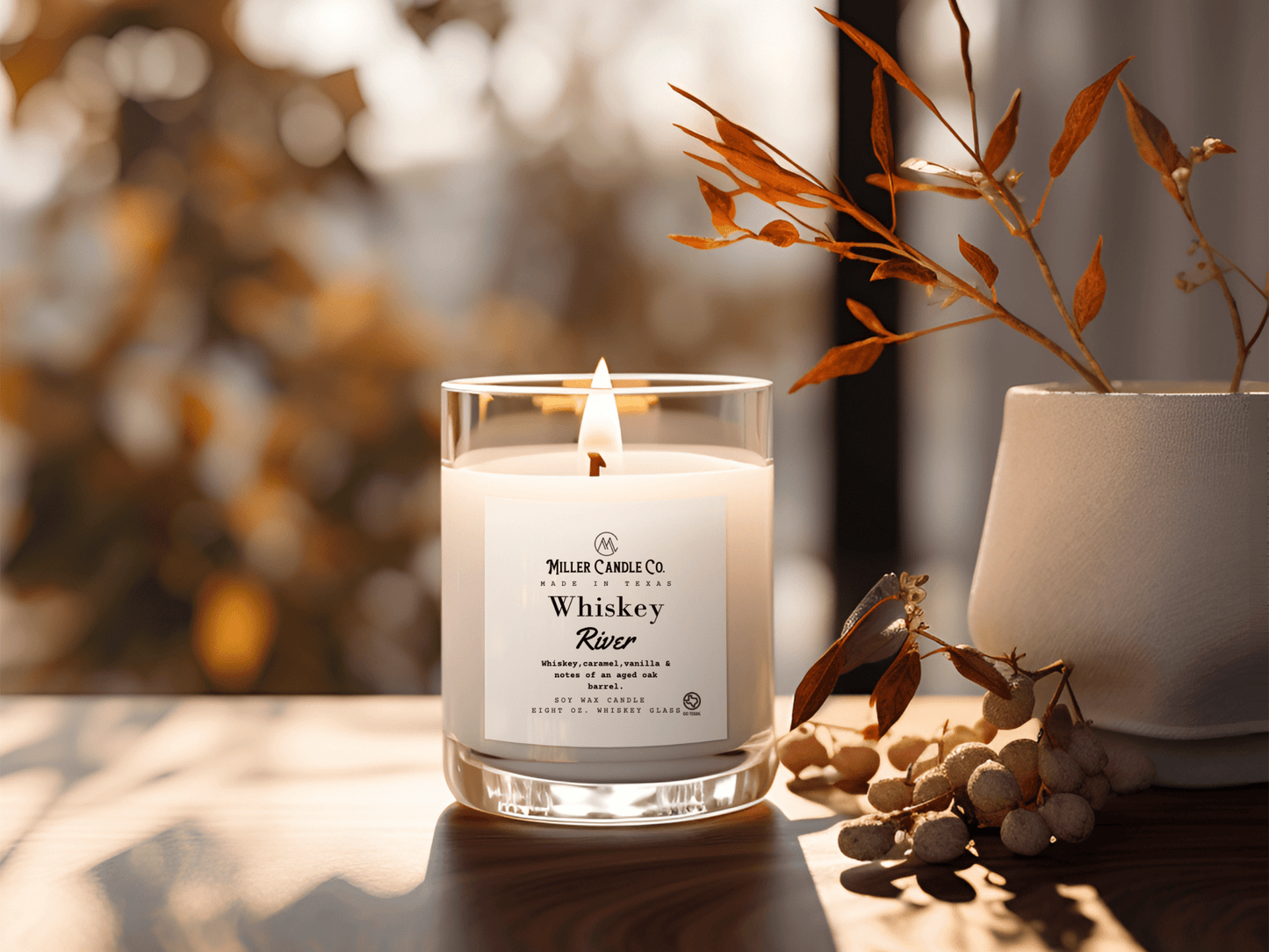 Whiskey River Candle - MillerCandleCo.