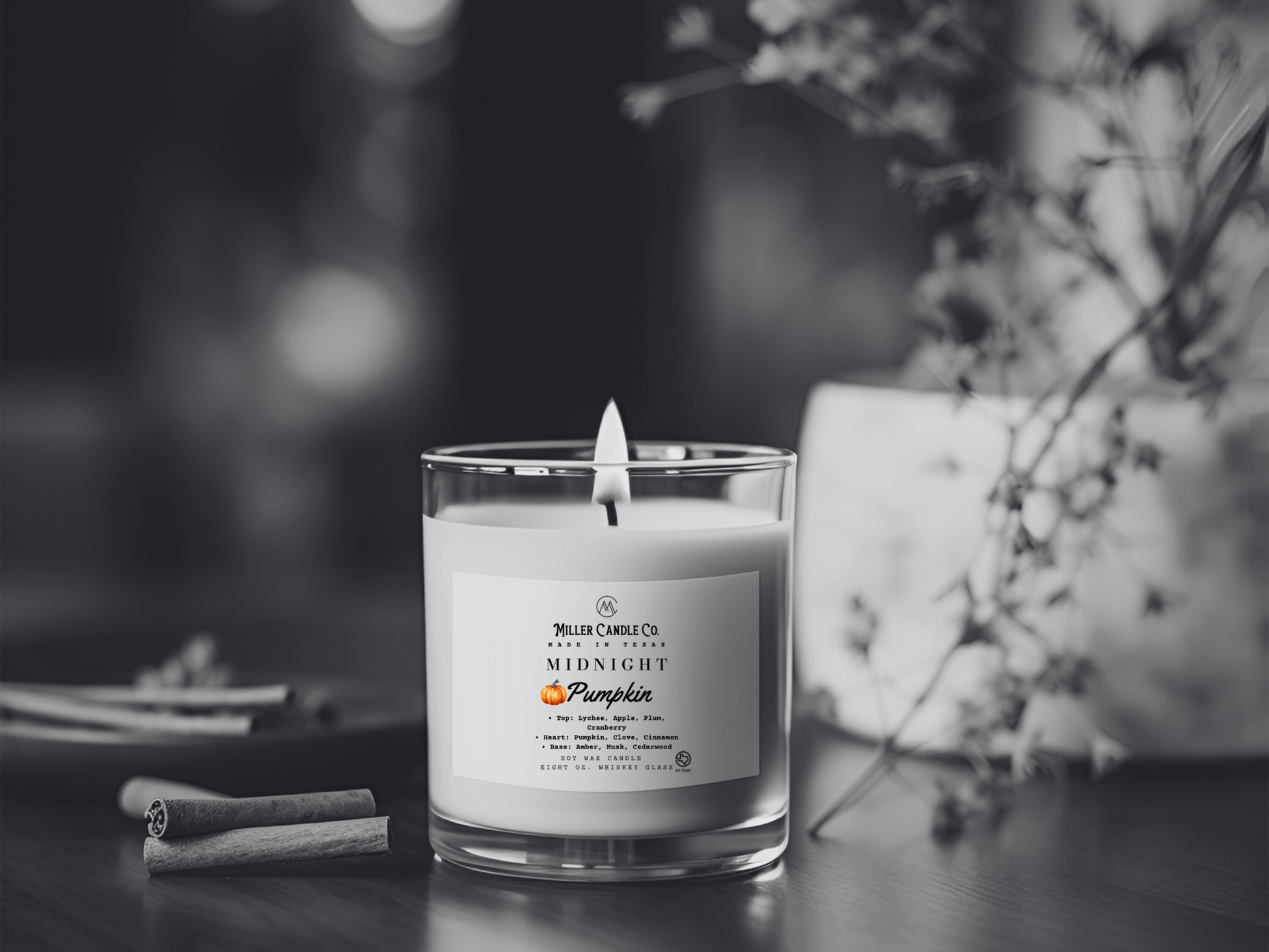 Midnight Pumpkin Candle - Limited Fall Collection - MillerCandleCo.