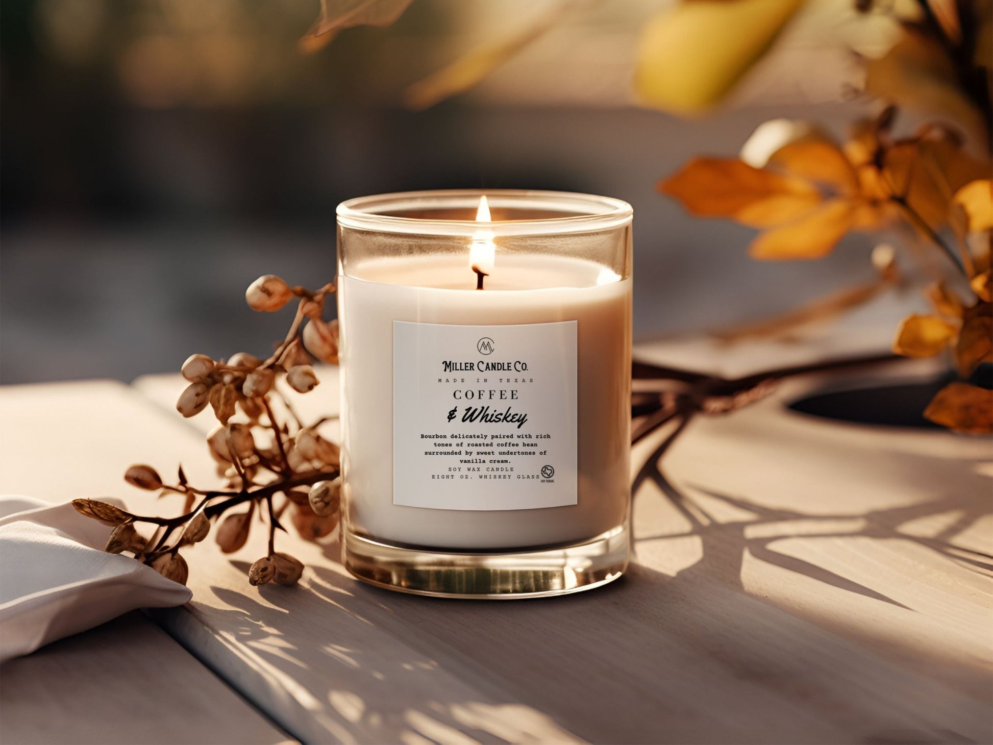 Coffee & Whiskey Candle - MillerCandleCo.