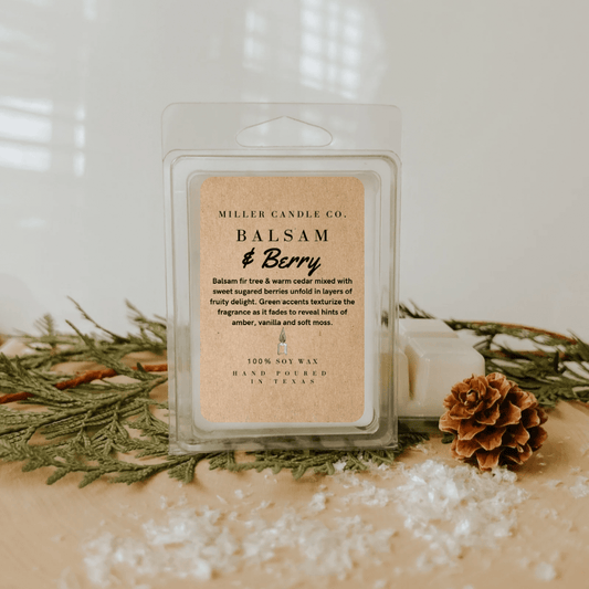 Balsam & Berry Wax Melts   - Limited Winter Collection - MillerCandleCo.