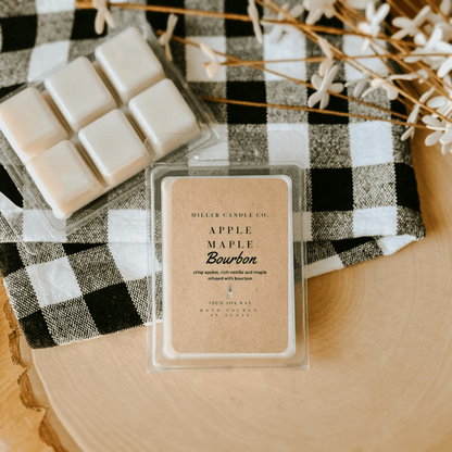 Apple Maple Bourbon Wax Melts - Limited Fall Collection - MillerCandleCo.